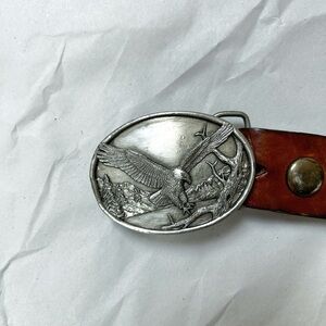 Vintage Alaska Tooled Belt Buckle